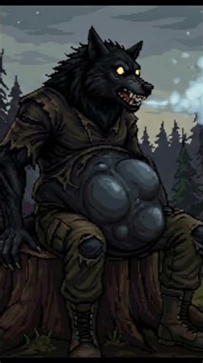 vore wolf pixel movie (AI)