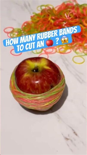 Apple vs Rubber Bands 🍎💥 | Ultimate Pressure Test #shorts