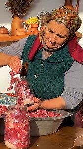 Handmade Stewed Meat Preservation Traditional Method . #food #foodie #cooking #fblifestyle #reelviral #Recipe | Chef Grandma Cooking