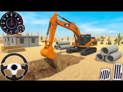 Real Excavator Construction Simulator 3D – Heavy Machine Driving Game (Android Gameplay)