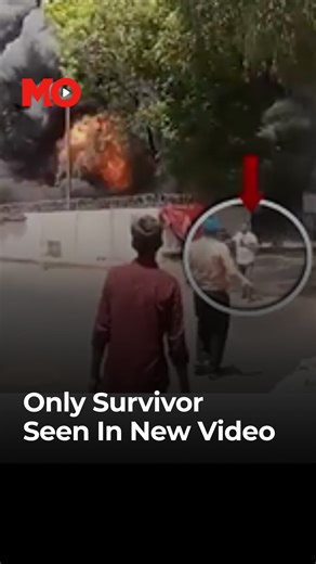 Mo on Instagram: "A dramatic new video captures the sole survivor of the Ahmedabad Air India plane crash — 40-year-old Vishwash Kumar Ramesh — walking away from the wreckage as chaos unfolds around him. The footage shows thick black smoke and a fireball rising behind him as crowds run in panic. Ramesh, an Indian-British national, defied the odds as the only one to survive the tragic crash that claimed 241 lives. #AhmedabadCrash #AirIndia #LoneSurvivor #PlaneCrash #BreakingNews #VishwashKumarRame