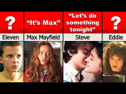 First Lines of Stranger Things Characters