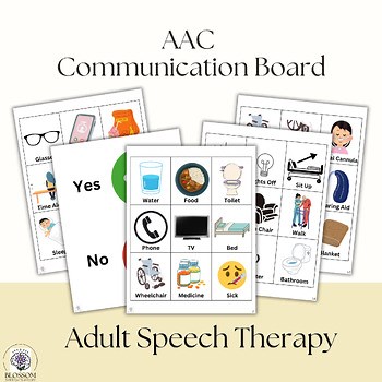 Aphasia AAC Communication Board, Extended (Hospital, SNF, Home Health, ST)