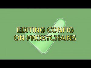 Ubuntu: Editing config on Proxychains