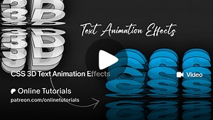 CSS 3D Text Animation Effects | Online Tutorials