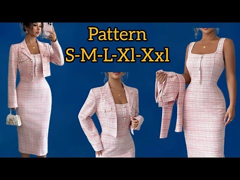 “Master the Art of Pattern Making for This Chic Tweed Dress – Don’t Miss Out!”