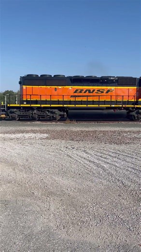 Small BNSF train in Springfield MO downtown yard