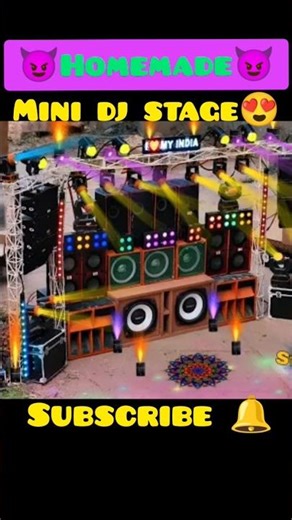 😱 powerful mini dj stage build at home|mini dj setup ||#shorts#diy