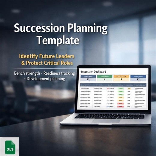Succession Planning Template | Employee Succession Tracker | Leadership Pipeline & Backup Coverage Spreadsheet - Etsy