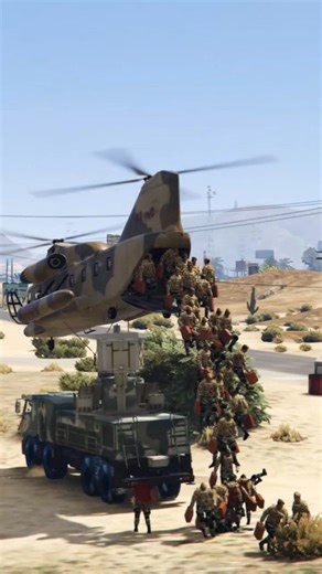 Defense Team Jump Form Helicopter On Border Area _ GTA 5