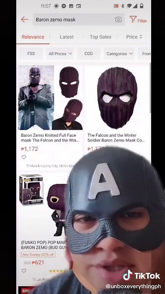 Affordable Baron Zemo Mask Online! Geektokph Collection