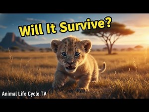 Baby Lion Cub’s First 24 Hours in the Wild