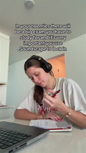 In your twenties you gotta use Soundscape! #college #studytok #studying #soundscape @soundscape.study