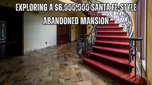 Exploring a $6,000,000 Santa Fe-style abandoned mansion | Forgotten luxury