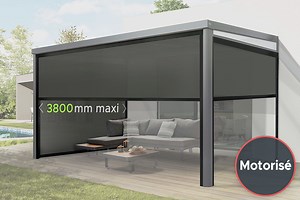 Store Vertical Motorisé pour Pergola en Kit et Sur-Mesure | CliKIT