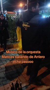 #Músico de la orquesta Matices baila de arriero 👉NO SOLO SE TOCA SINO SE BAILA😂 #Tunantada #Buena Cristhian Marquiño | Radio Huancayo