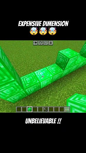 Expensive Dimension Emerald Portal !! 🤯 #shorts #ytshorts #viralshort #minecraftshorts #fyp