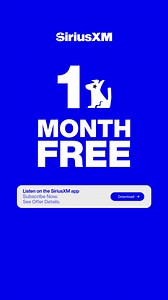 Subscribe and get 1 month for free. Experience SiriusXM wherever you go. See Offer Details. | SiriusXM