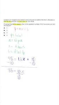 How to Set Up Slope Intercept Equations Correctly