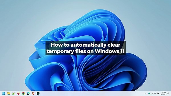 How to automatically clear temporary files on Windows 11