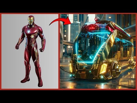 SUPERHEROES But School Bus 🚌 All Characters (Marvel & DC) 2024 🚌🔥