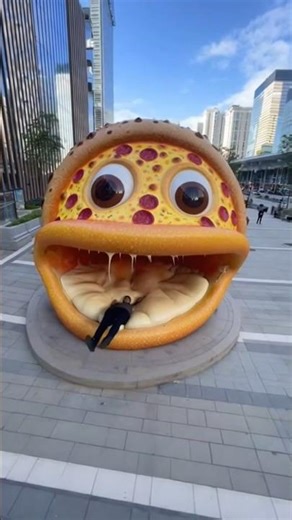 “Sleeping on a Giant Pizza Monster Bed! 🍕😲 The Cheesiest Experience Ever!” #shorts