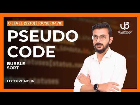 Pseudocode — Lecture 16 | Computer Science (O Levels / IGCSE)