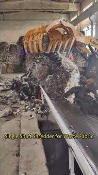Heavy Duty Single Shaft Shredder for Cloth Recycling