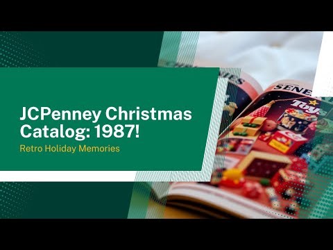 JCPenney Christmas Catalog Commercial (1987). Retro Holiday Classic