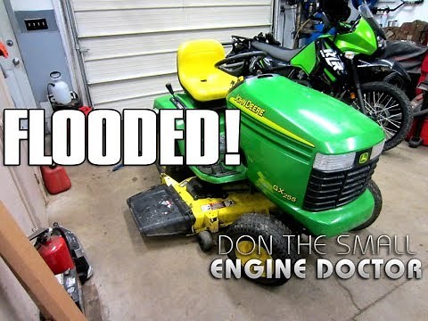 Why A John Deere Lawn Tractor Kept Flooding & Repair
