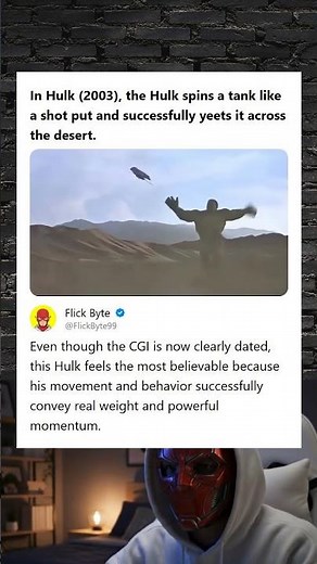 Hulk 2003 Hulk Spins and Yeets a Tank Strength and Believable Weight