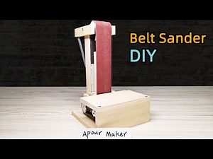 How to make a belt sander using dc motor - Homemade belt sander