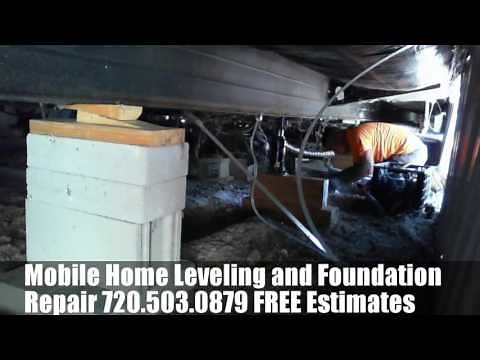 Mobile Home Leveling Using Water Level