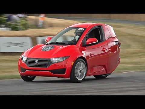 ElectraMeccanica Solo EV (Tiny 3-Wheeled Electric Car) @ Goodwood Festival of Speed 2022