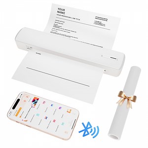 Inkless Thermal Printer, Compatible with US Letter/A4/A5/B5 Paper, Works with Android & iOS Phones and Laptops