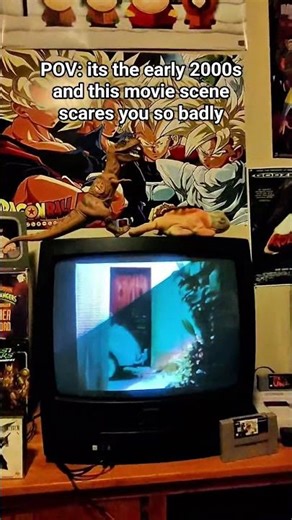 Anyone else get scared? #millennial #retrogameroom #alien #2000s