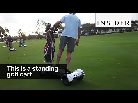 This standing golf cart makes golf way more exciting