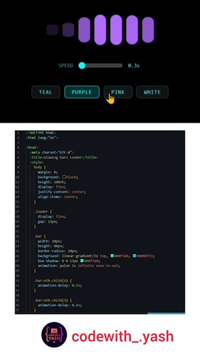 This UI Animation Will Hypnotize You 🤯 (Pure CSS Magic #shorts