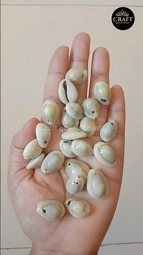 How to make hole in cowrie shell🐚 #diy #cowrieshell #tutorial #viral #youtubeshorts #craftqueenaayat