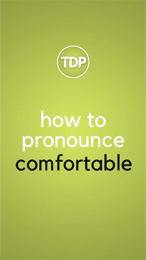How to Pronounce Comfortable⚡️Comfortable Pronunciation #trending #shorts #pronunciation