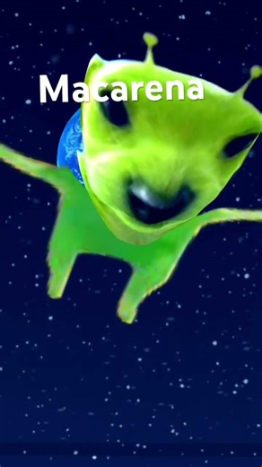 Funny Macarena dance with alien dog 🤪