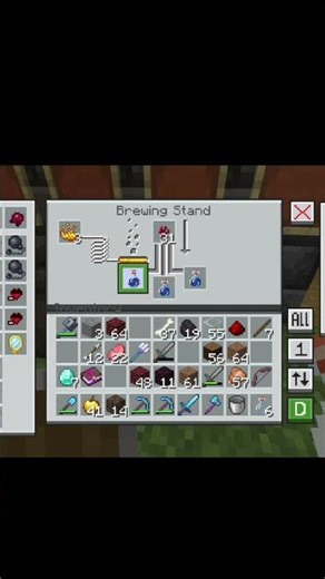 Minecraft Infestation Potion🤣😂 #minecraft