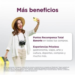 Con tu Cuenta Mujer Banorte cuentas con el respaldo que necesitas. Ya que incluye un 🛡 ❤️ Seguro de Vida, 🛍🔒 protección en tus compras, 🍿 2x1 en Cinépolis y muchos beneficios más sin costo. Conócelos 👉 https://onx.la/371e4 Aplican restricciones. #TuBancoTuTiempo | Banorte