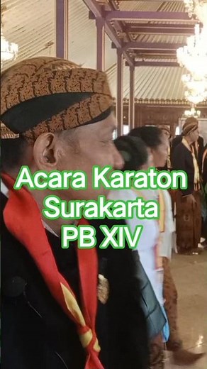 Javanese Tradition of Surakarta Palace today King PB 14 Purboyo Inauguration of the King's Adviso...