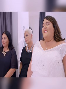 12K views · 216 reactions | Holly has come to the boutique with high expectations, but Jo & Al find it a struggle to meet this bride’s vision of a dream wedding dress. | Curvy Brides' Boutique - TLC | Facebook