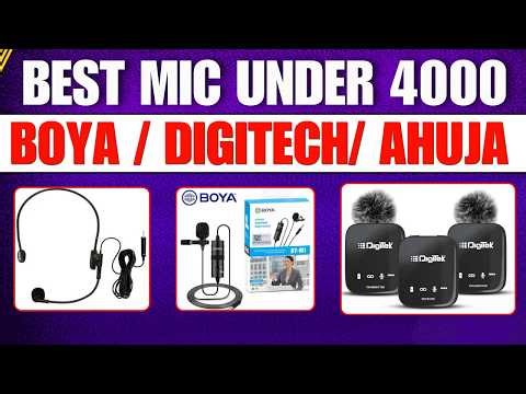 Best Mic For Videos Under 1000 Best Mic for Education Videos Best mic Boya vs Digitech vs Ahuja