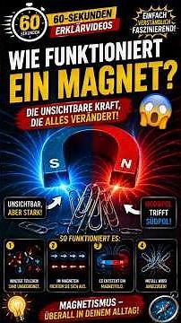 🧲 Wie funktioniert ein Magnet? Das unsichtbare Kraftfeld einfach erklärt! 😱