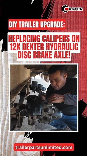 DIY Trailer Upgrade: Replacing Calipers on 12k Dexter Hydraulic Disc Brake Axle! 💪