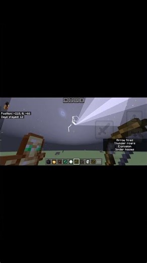 Minecraft Mein Lightning Arrow ⚡🏹 #minecraft #shorts