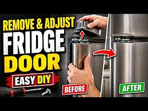 How to Remove & Adjust a Fridge or Freezer Door | DIY Door Alignment Guide